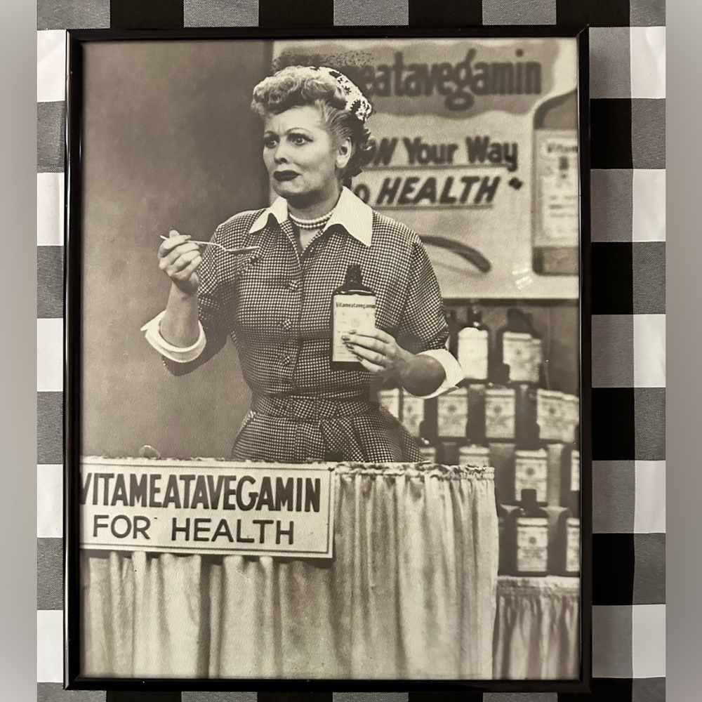 ♥️ Vintage Vitameatavegamin Wall Art